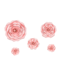 Paper flower backdrop, pink, mix