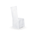 Matt fabric chair cover, white
