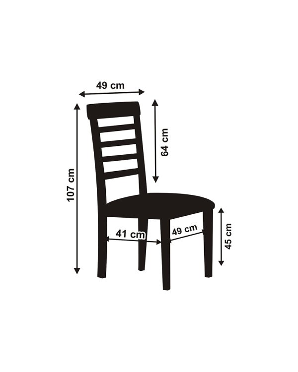 Matt fabric chair cover, white