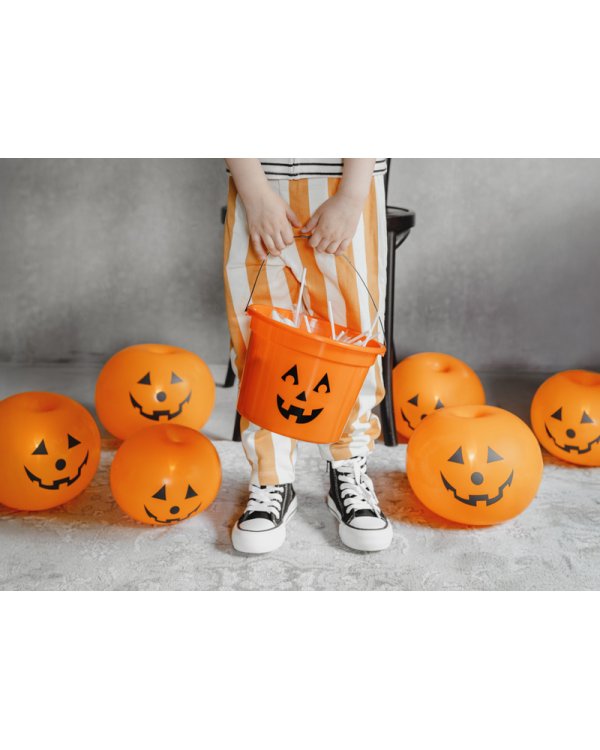 LED Light Up Pumpkin balloons, 25cm (1 pkt / 5 pc.)