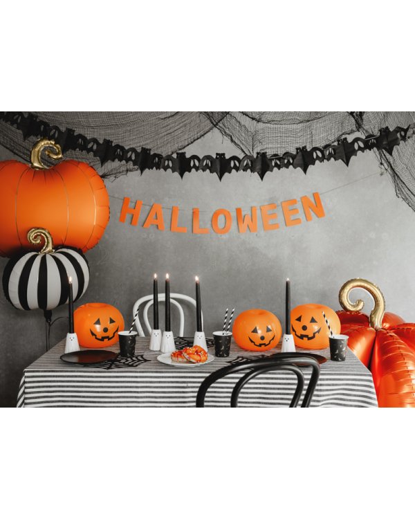 LED Light Up Pumpkin balloons, 25cm (1 pkt / 5 pc.)