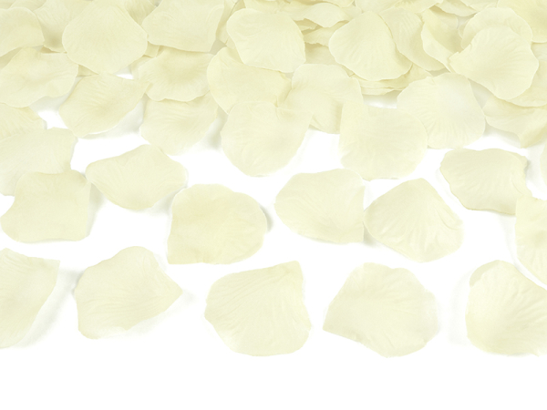 Rose petals in a bag, cream (1 pkt / 500 pc.) Rose petals in a bag, cream (1 pkt / 500 pc.)