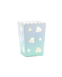 Boxes for popcorn Narwhal, mix, 7x7x12.5cm (1 pkt / 6 pc.)