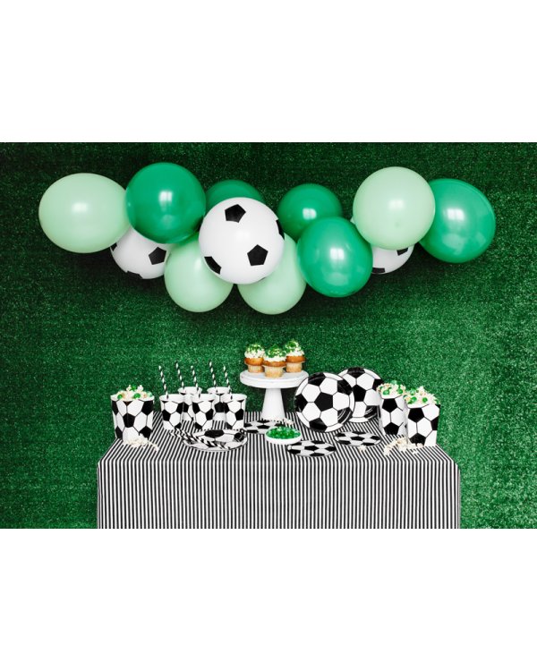 Boxes for popcorn Football, mix, 7x7x12cm (1 pkt / 6 pc.)