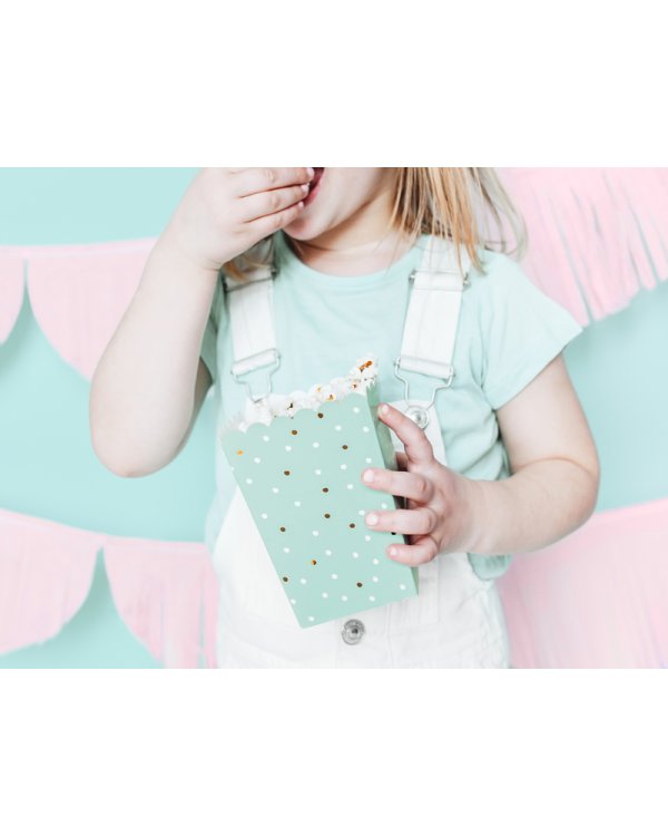 Boxes for popcorn, mix, 7x7x12.5cm (1 pkt / 6 pc.)