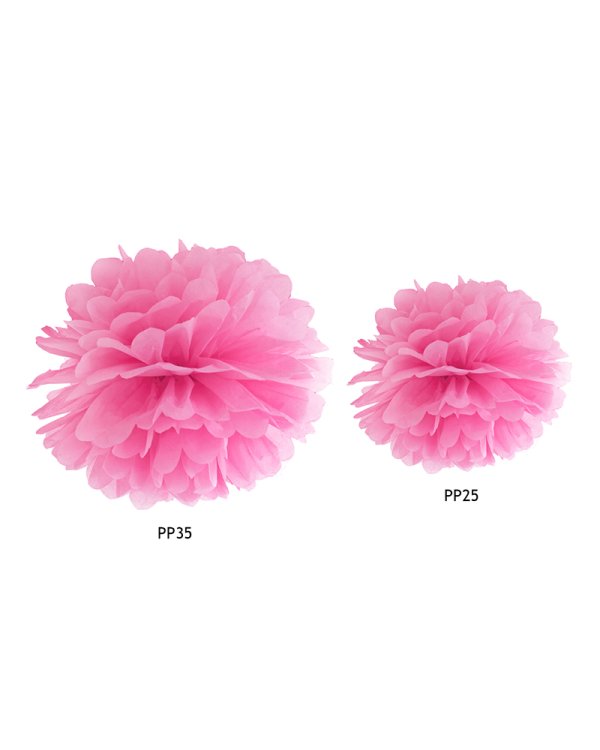 Tissue paper Pompom, pink, 25cm