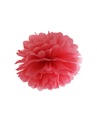 Tissue paper Pompom, red, 25cm