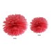 Tissue paper Pompom, red, 25cm