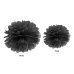 Tissue paper Pompom, black, 25cm