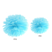 Tissue paper Pompom, sky-blue, 25cm