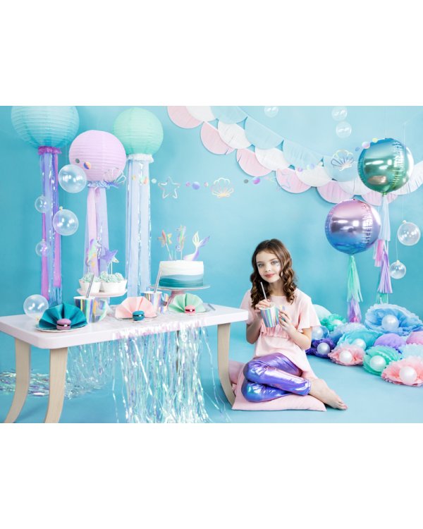 Tissue paper Pompom, sky-blue, 25cm