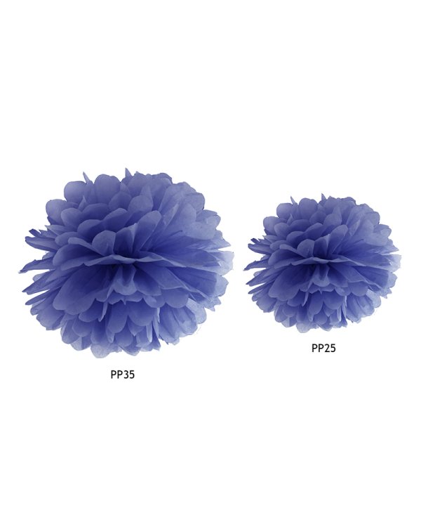 Tissue paper Pompom, navy blue, 25cm