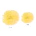 Tissue paper Pompom, yellow, 25cm
