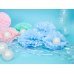 Tissue paper Pompom, light misty blue, 25cm