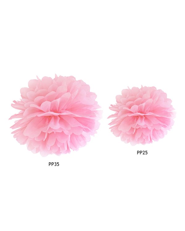 Tissue paper Pompom, light pink, 35cm