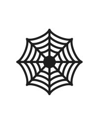Spider Web Plate Mats, black, 27.5cm (1 pkt / 4 pc.)