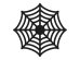 Spider Web Plate Mats, black, 27.5cm (1 pkt / 4 pc.)