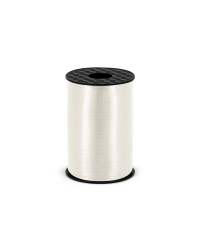 Plastic ribbon, white, 5mm/225m