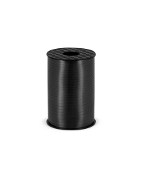 Plastic ribbon, black, 5mm/225m