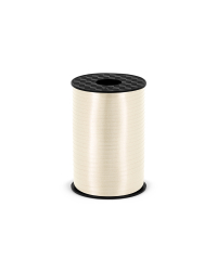 Plastic ribbon, light cream, 5mm/225m