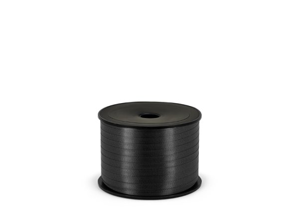 Обложка книги «Matte plastic ribbon, 5mm/90m, black»