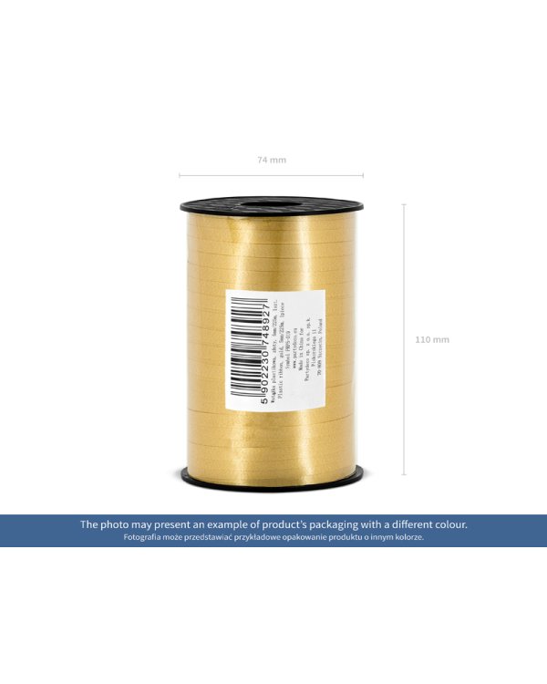 Plastic ribbon, light cream, 5mm/225m