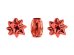 Set of ribbons and rosettes, red, mix (1 pkt / 3 pc.)