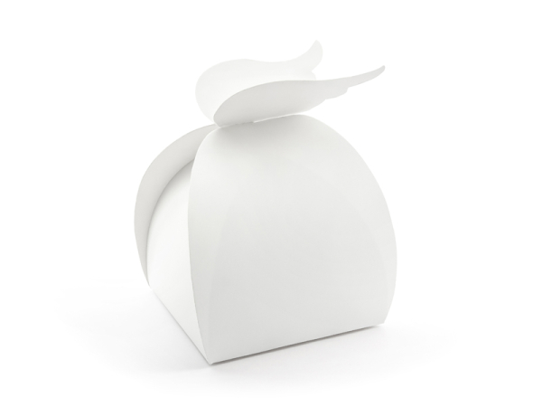 Boxes - Wings, white, 8.5x14.5x8.5cm (1 pkt / 10 pc.)