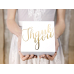 Decorative cake boxes - Thank you, gold, 14x8.5x14cm (1 pkt / 10 pc.)