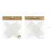 Decorative cake boxes, white, 16x8.5x9.5cm. (1 pkt / 10 pc.)