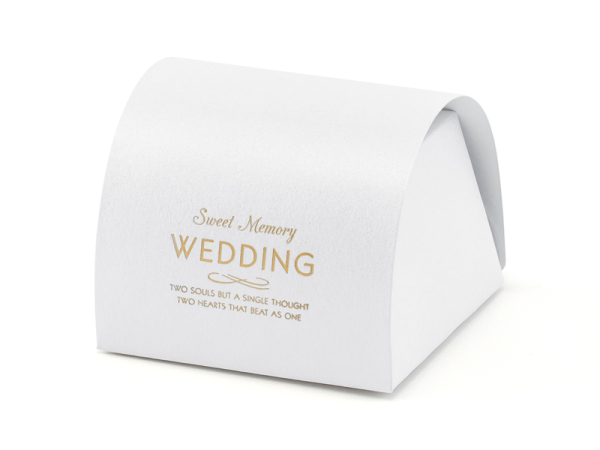 Boxes with a maxim, white (1 pkt / 10 pc.)