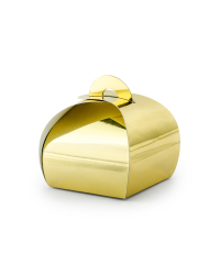Boxes, gold, 6x6x5.5cm (1 pkt / 10 pc.)