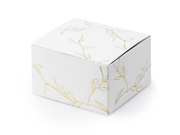 Boxes Branches, white, 6x3.5x5.5cm (1 pkt / 10 pc.)