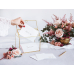 Glass Gift Card Holder, gold, 13x21x21cm