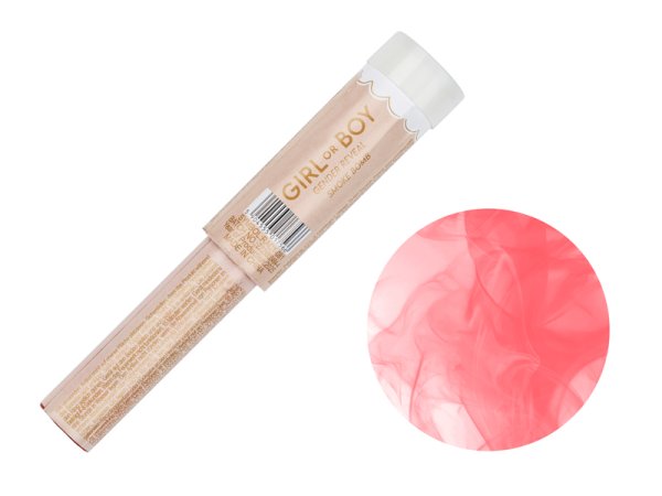 Color Smoke Bomb ''It's a Girl'', 22.5 cm, pink (1 pkt / 5 pc.)