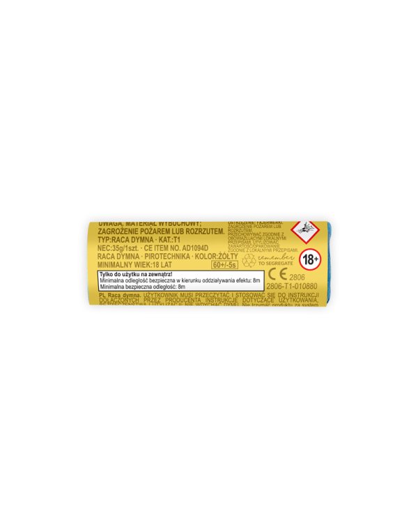 Color Smoke Bomb, 11.5 cm, yellow (1 pkt / 5 pc.)
