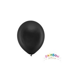 Rainbow Balloons 23cm metallic, black (1 pkt / 10 pc.)