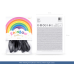 Rainbow Balloons 23cm metallic, black (1 pkt / 10 pc.)