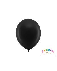 Rainbow Balloons 23cm pastel, black (1 pkt / 100 pc.)