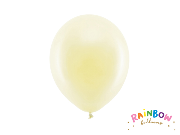 Rainbow Balloons 23cm pastel, cream (1 pkt / 10 pc.)