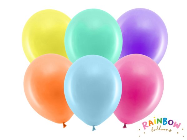 Rainbow Balloons 30cm pastel, mix (1 pkt / 100 pc.)