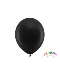 Rainbow Balloons 30cm pastel, black (1 pkt / 10 pc.)