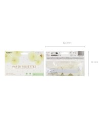 Tissue fan, light cream, 20-30cm (1 pkt / 3 pc.)