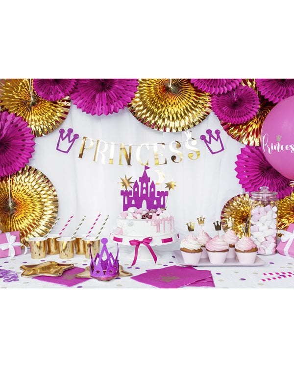 Tissue fan, dark pink, 20-30cm (1 pkt / 3 pc.)