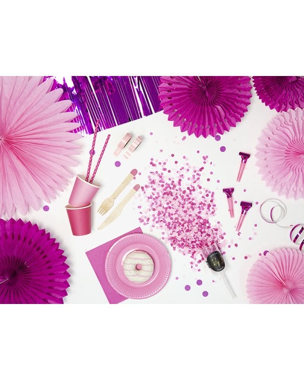 Tissue fan, dark pink, 20-30cm (1 pkt / 3 pc.)