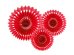 Tissue fan, red, 20-30cm (1 pkt / 3 pc.)