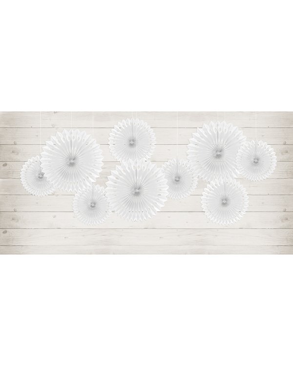 Tissue fan, white, 20-30cm (1 pkt / 3 pc.)