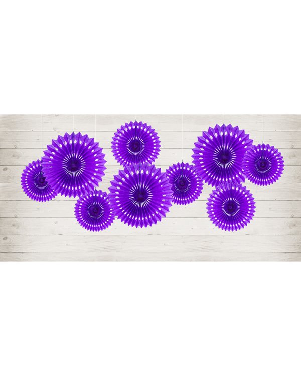 Tissue fan, violet, 20-30cm (1 pkt / 3 pc.)
