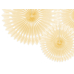 Tissue fan, light cream, 20-30cm (1 pkt / 3 pc.)