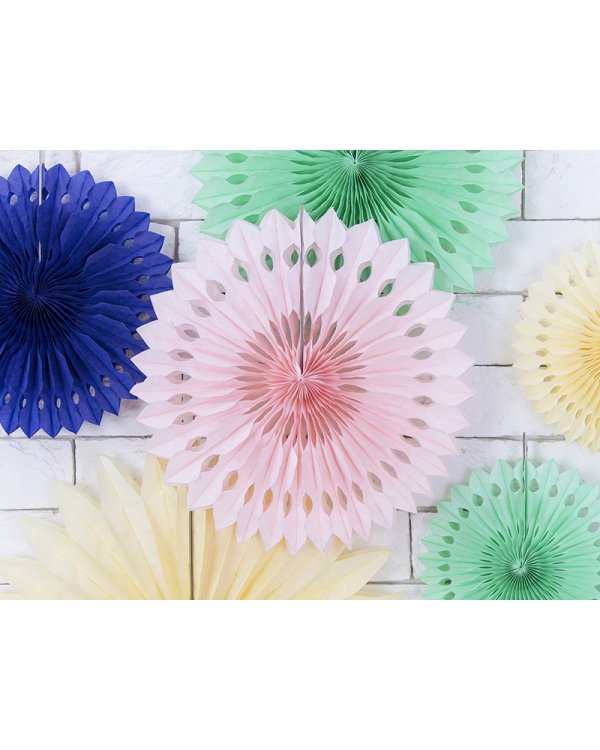 Tissue fan, light powder pink, 20-30cm (1 pkt / 3 pc.)
